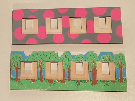 Handmade Zentangle® Bijou Frame – 4 Tile Display