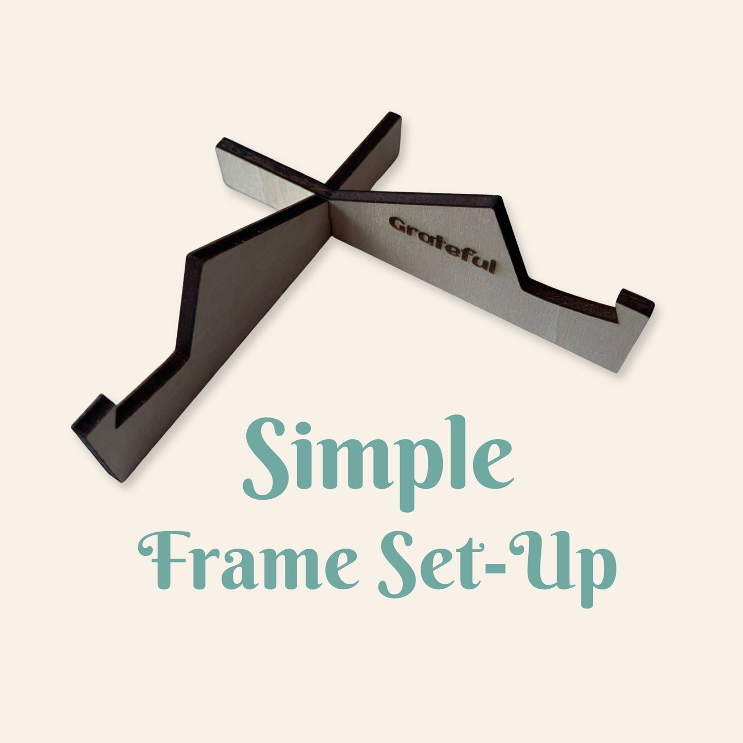 Handmade Zentangle® Bijou Frame – 4 Tile Square Display
