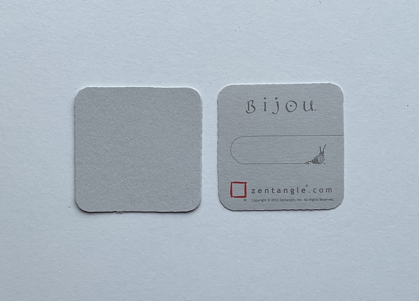 Bijou Zentangle® Tiles – 10 Pack – 2 inch – White, Renaissance, Gray, Black