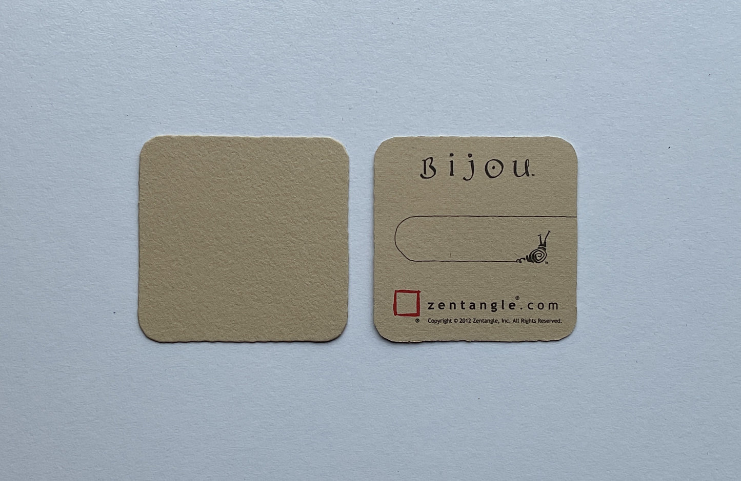 Bijou Zentangle® Tiles – 10 Pack – 2 inch – White, Renaissance, Gray, Black