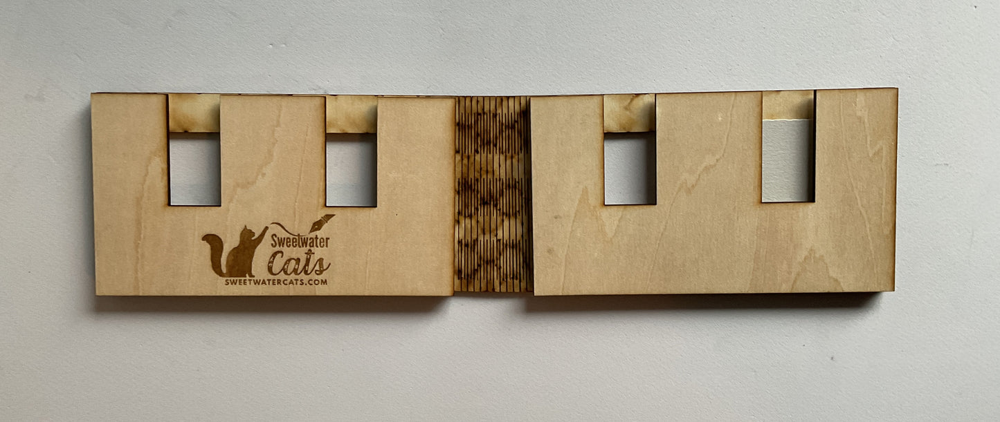 Handmade Zentangle® Bijou Living Hinge Frame – 4 Tile Display