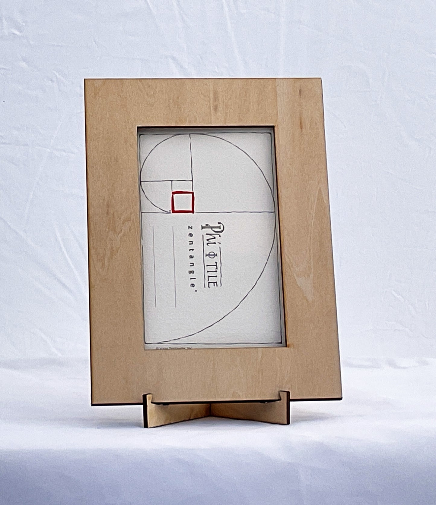 Handmade Zentangle® Phi Frame – 1 Tile Display