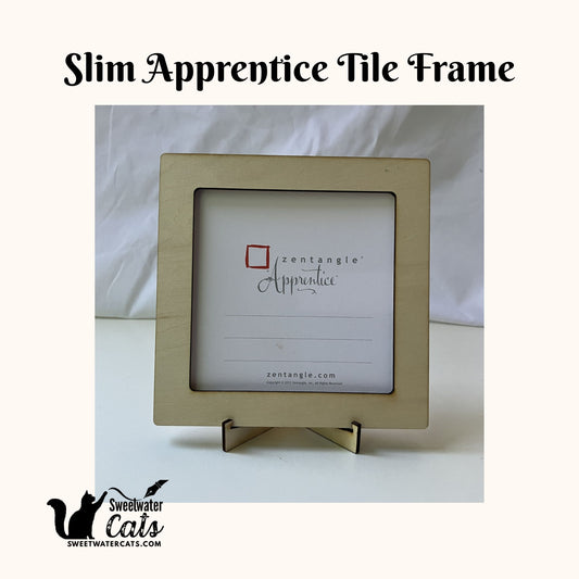 Handmade Zentangle® Slim Apprentice Frame – 1 Tile Display