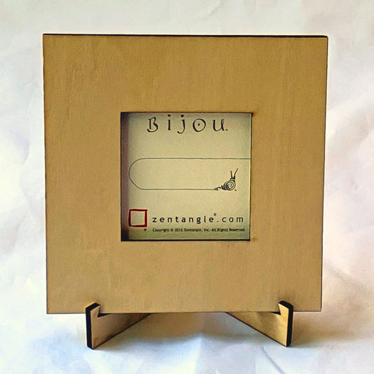 Handmade Zentangle® Bijou Frame – 1 Tile Display