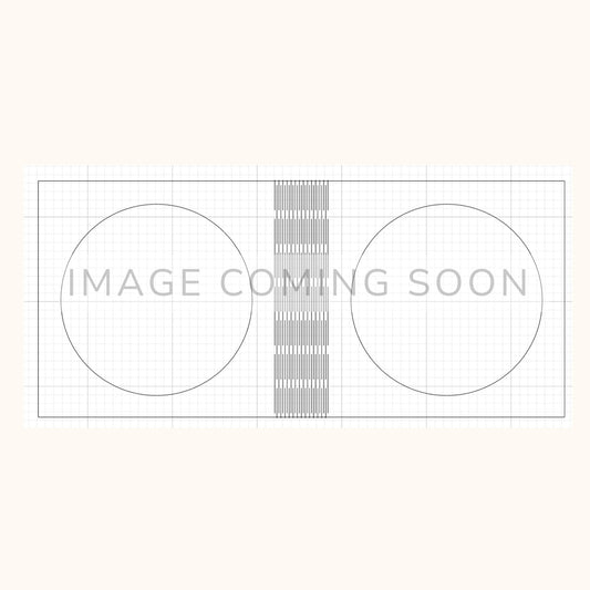 Handmade Zentangle® Zendala Living Hinge Frame – 2 Tile Display